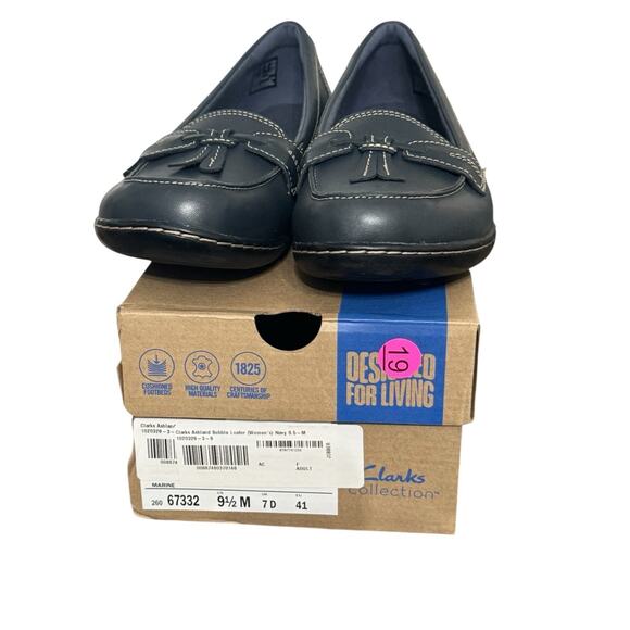 NIB! Clarks Women's Ashland Navy Comfort Bubble Loafer - Size 9.5 - Picture 8 of 11